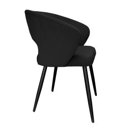 Krzesło Aura tkanina Welur noga metalowa