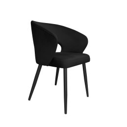 Krzesło Aura tkanina Welur noga metalowa