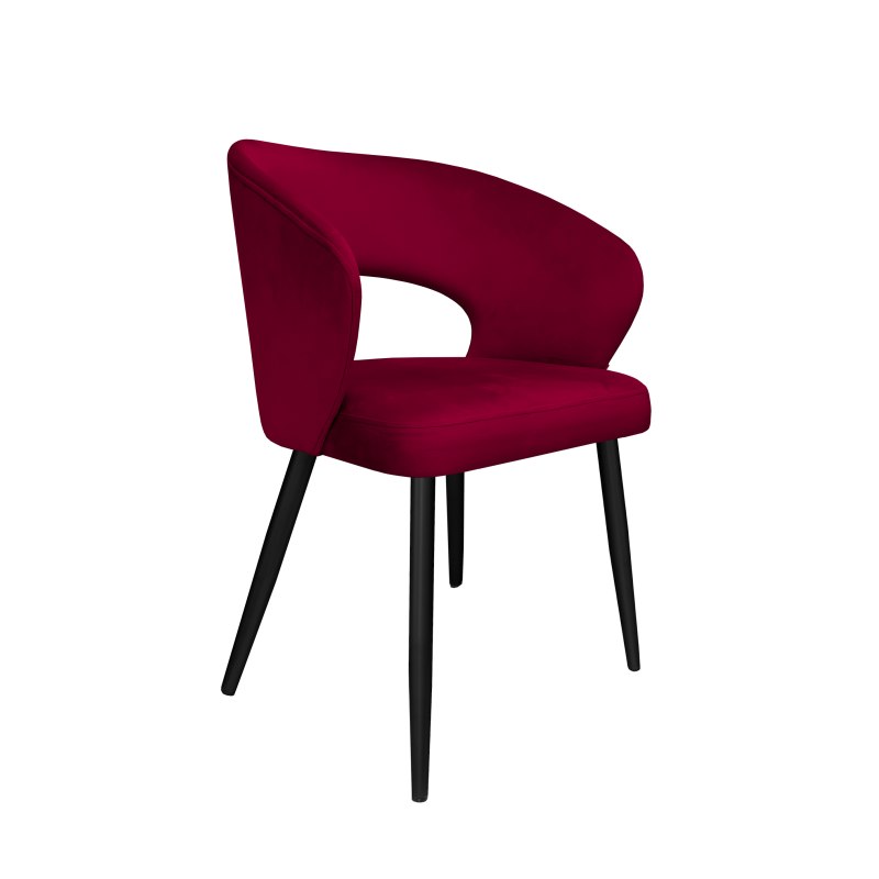 Krzesło Aura tkanina Welur noga metalowa