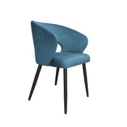 Krzesło Aura tkanina Welur noga metalowa