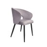 Krzesło Aura tkanina Welur noga metalowa