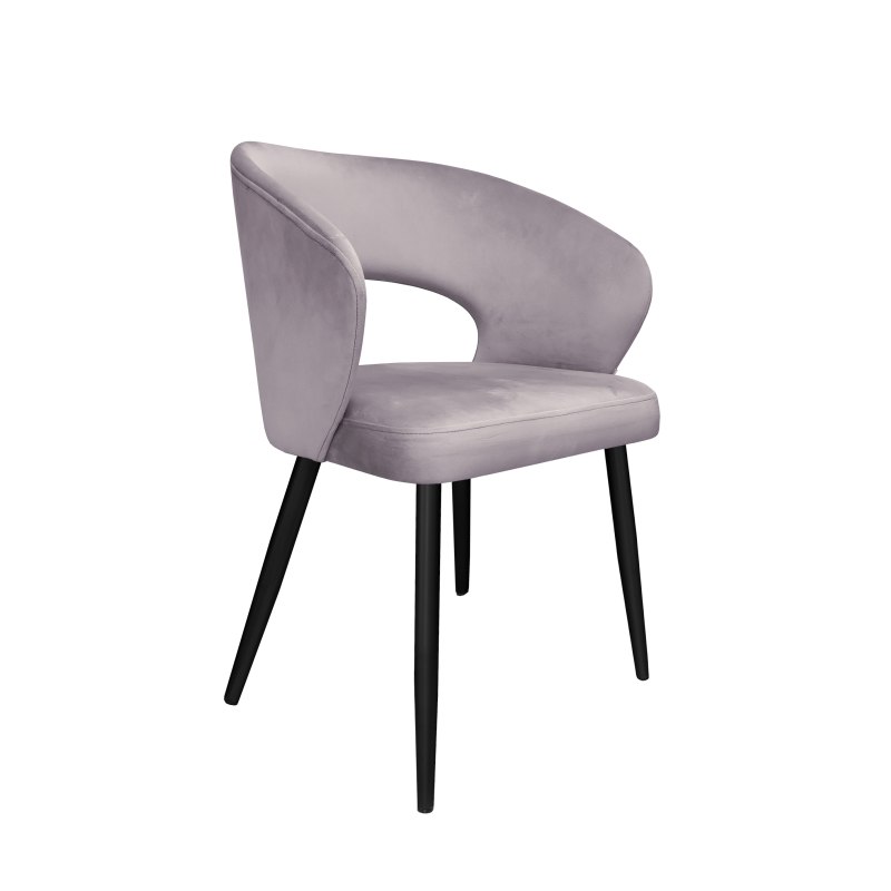 Krzesło Aura tkanina Welur noga metalowa