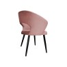 Krzesło Aura tkanina Welur noga metalowa