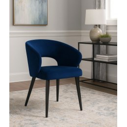 Krzesło Aura tkanina Welur noga metalowa