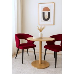 Krzesło Aura tkanina Welur noga metalowa