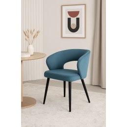 Krzesło Aura tkanina Welur noga metalowa