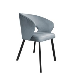 Krzesło Aura tkanina Welur noga metalowa