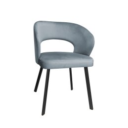 Krzesło Aura tkanina Welur noga metalowa