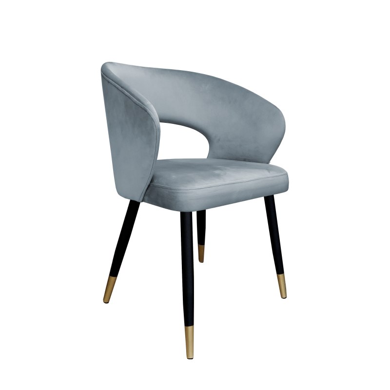 Krzesło Aura tkanina Welur noga metalowa