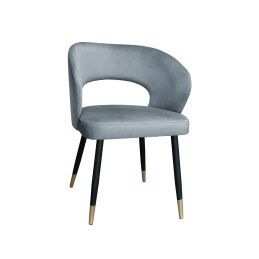 Krzesło Aura tkanina Welur noga metalowa