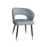 Krzesło Aura tkanina Welur noga metalowa