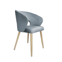 Krzesło Aura tkanina Welur noga metalowa