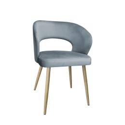 Krzesło Aura tkanina Welur noga metalowa