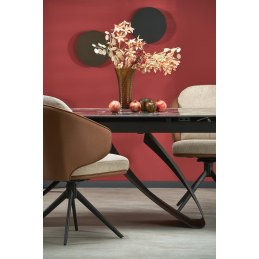 Stół HILARIO rozkładany 180–260 cm, rzeźbiarska podstawa