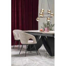 Stół HILARIO rozkładany 180–260 cm, rzeźbiarska podstawa