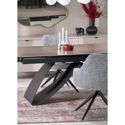 Stół HILARIO rozkładany 180–260 cm, rzeźbiarska podstawa