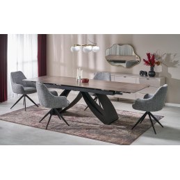 Stół HILARIO rozkładany 180–260 cm, rzeźbiarska podstawa