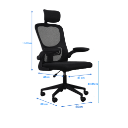 Fotel obrotowy AXEL ergonomiczne krzesło biurowe z siatką i