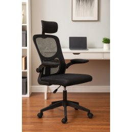 Fotel obrotowy AXEL ergonomiczne krzesło biurowe z siatką i