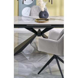 Stół rozkładany LUCIANO – blat ceramiczny na szkle