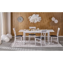 NELSON stół rozkładany, biały