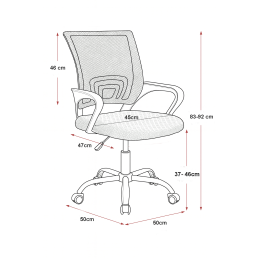 Fotel biurowy krzesło obrotowe ENTER siatka
