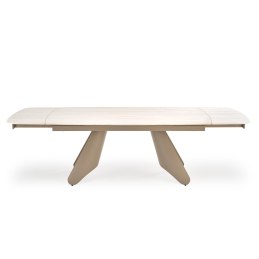 SALIX stół rozkładany, trawertyn / kaszmir