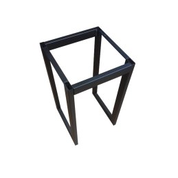 Taboret SOLID tkanina Welur stelaż metalowy STOŁEK LOFT