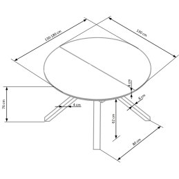 VERTIGO stół rozkładany