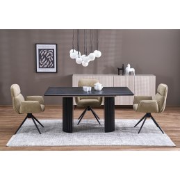 Stół rozkładany BOLERO dąb naturalny/czarny