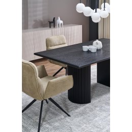 Stół rozkładany BOLERO dąb naturalny/czarny