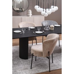 Stół rozkładany BOLERO dąb naturalny/czarny