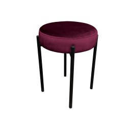 Taboret DIOR stelaż metalowy tkanina Welur