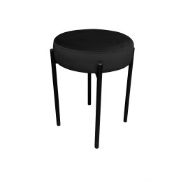 Taboret DIOR stelaż metalowy tkanina Welur