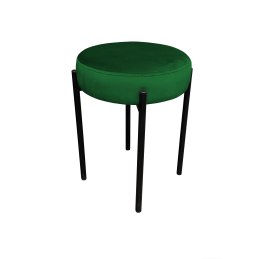 Taboret DIOR stelaż metalowy tkanina Welur