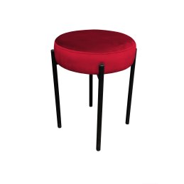 Taboret DIOR stelaż metalowy tkanina Welur