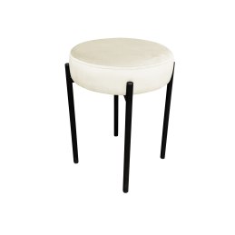 Taboret DIOR stelaż metalowy tkanina Welur