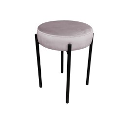 Taboret DIOR stelaż metalowy tkanina Welur