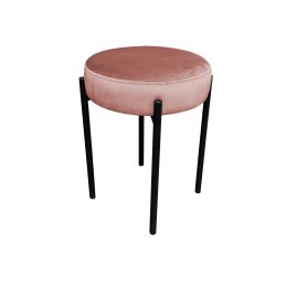 Taboret DIOR stelaż metalowy tkanina Welur