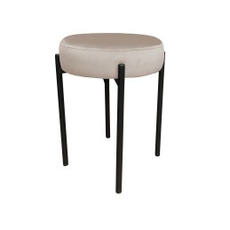 Taboret DIOR stelaż metalowy tkanina Welur