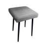 Taboret MAX tkanina Welur stelaż metalowy STOŁEK LOFT