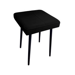 Taboret MAX tkanina Welur stelaż metalowy STOŁEK LOFT