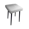Taboret MAX tkanina Welur stelaż metalowy STOŁEK LOFT