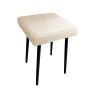 Taboret MAX tkanina Welur stelaż metalowy STOŁEK LOFT