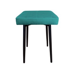 Taboret MAX tkanina Welur stelaż metalowy STOŁEK LOFT