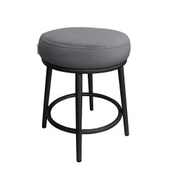 Taboret Ben tkanina Welur stelaż metalowy STOŁEK LOFT