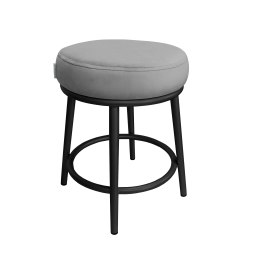 Taboret Ben tkanina Welur stelaż metalowy STOŁEK LOFT