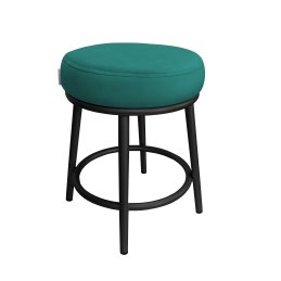 Taboret Ben tkanina Welur stelaż metalowy STOŁEK LOFT