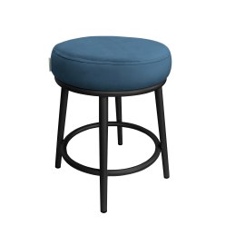 Taboret Ben tkanina Welur stelaż metalowy STOŁEK LOFT