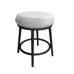 Taboret Ben tkanina Welur stelaż metalowy STOŁEK LOFT